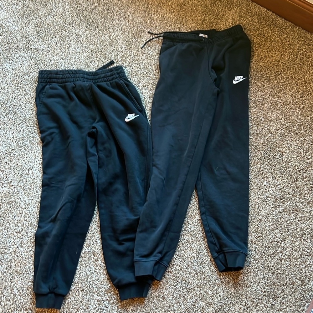 Nike sweat pants black size XS and kids L